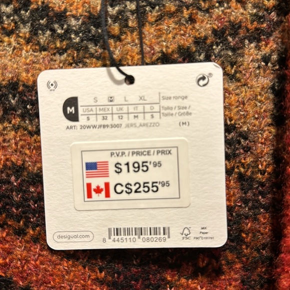 Desigual NWT Arezzo Heavy Gauge Jacket in a Acrylic/Polyester blend with pockets - Picture 5 of 10